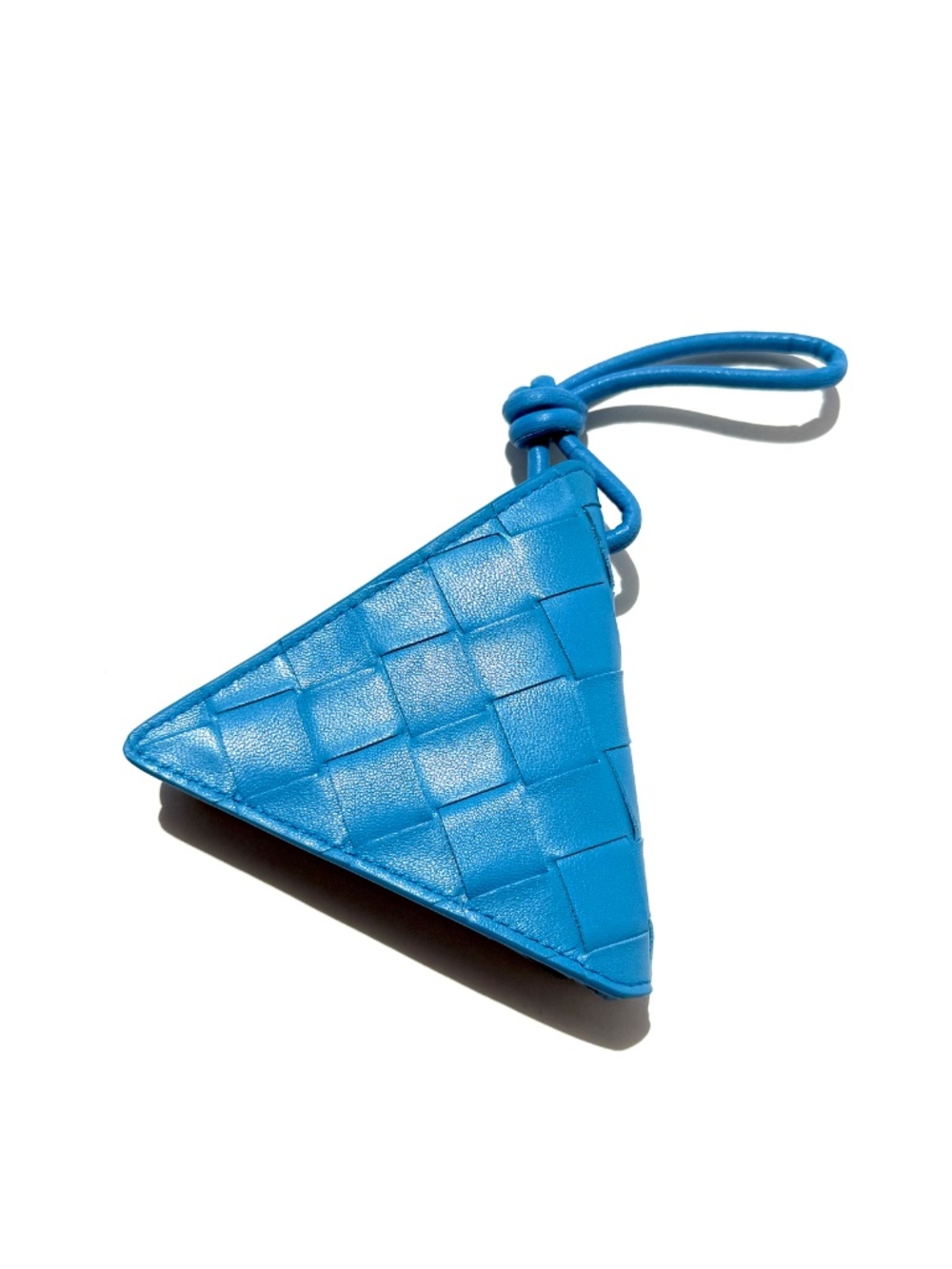 SOLD Bottega Veneta Triangle Blue Napa Leather Coin Purse Pouch - Picture 13 of 13